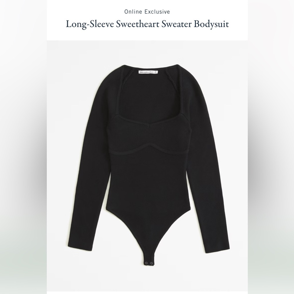 Abercrombie Long Sleeve Sweetheart Sweater